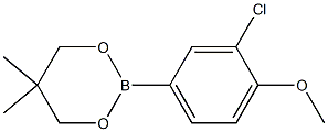 2-(3-Chloro-4-methoxyphenyl)-5,5-dimethyl-1,3,2-dioxaborinane Struktur