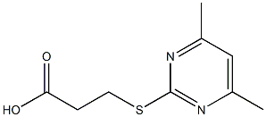 2-(2-Carboxyethyl)thio-4,6-dimethylpyrimidine ,97% Struktur