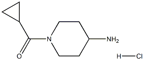 1-(cyclopropylcarbonyl)piperidin-4-amine hydrochloride Struktur