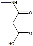 3-(methylamino)-3-oxopropanoic acid Struktur