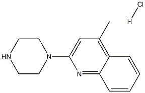 4-methyl-2-piperazin-1-ylquinoline hydrochloride Struktur