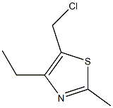 5-(chloromethyl)-4-ethyl-2-methyl-1,3-thiazole Struktur