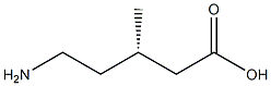 [S,(-)]-5-Amino-3-methylvaleric acid Struktur