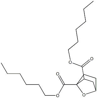 7-Oxabicyclo[2.2.1]heptane-1,2-dicarboxylic acid dihexyl ester Struktur