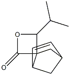 4'-Isopropylspiro[bicyclo[2.2.1]hept-5-ene-2,3'-oxetan]-2'-one Struktur