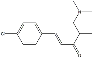 5-(Dimethylamino)-1-(4-chlorophenyl)-4-methyl-1-penten-3-one Struktur