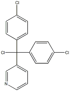 3-[Chlorobis(4-chlorophenyl)methyl]pyridine Struktur