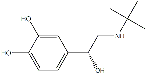 4-[(R)-2-(tert-Butylamino)-1-hydroxyethyl]-1,2-benzenediol Struktur