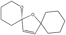 (6R)-5,7-Dioxadispiro[5.1.5.2]pentadec-14-ene Struktur