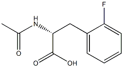 (R)-3-(2-Fluorophenyl)-2-(acetylamino)propanoic acid Struktur