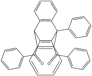 11,12-Dibenzoyl-9,10-dihydro-9-(phenyl)-9,10-ethenoanthracene Struktur