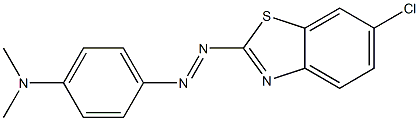 6-Chloro-2-[p-(dimethylamino)phenylazo]benzothiazole Struktur