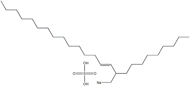 Sulfuric acid 2-nonyl-3-heptadecenyl=sodium ester salt Struktur