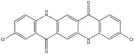 3,9-Dichloro-5,12-dihydroquino[2,3-b]acridine-7,14-dione Struktur