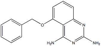 2,4-Diamino-5-benzyloxy-quinazoline Struktur