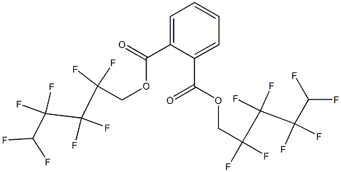 Phthalic acid bis(2,2,3,3,4,4,5,5-octafluoropentyl) ester Struktur