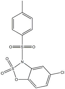 5-Chloro-3-[(4-methylphenyl)sulfonyl]-3H-1,2,3-benzoxathiazole 2,2-dioxide Struktur