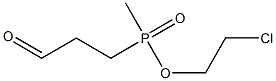 Methyl(3-oxopropyl)phosphinic acid 2-chloroethyl ester Struktur