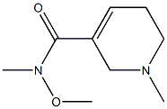 N-Methoxy-1,N-dimethyl-1,2,5,6-tetrahydro-3-pyridinecarboxamide Struktur