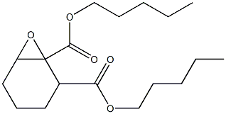 7-Oxabicyclo[4.1.0]heptane-1,2-dicarboxylic acid dipentyl ester Struktur