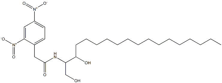 N-[2-Hydroxy-1-(hydroxymethyl)heptadecyl]-2,4-dinitrobenzeneacetamide Struktur