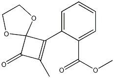 2-(7-Methyl-8-oxo-1,4-dioxaspiro[4.3]oct-6-en-6-yl)benzoic acid methyl ester Struktur