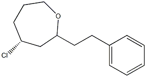 (4R)-4-Chloro-2-(2-phenylethyl)oxepane Struktur