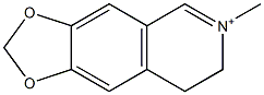 6-Methyl-7,8-dihydro-1,3-dioxolo[4,5-g]isoquinoline-6-ium Struktur