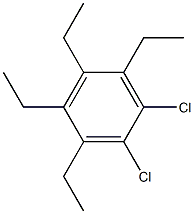 1,2-Dichloro-3,4,5,6-tetraethylbenzene Struktur