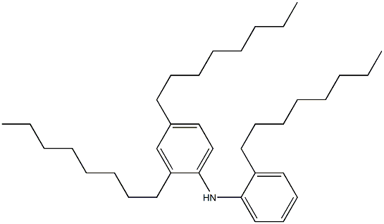 2-Octylphenyl 2,4-dioctylphenylamine Struktur