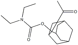 2-[(N,N-Diethylcarbamoyl)oxy]-2-acetyladamantane Struktur