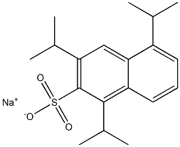 1,3,5-Triisopropyl-2-naphthalenesulfonic acid sodium salt Struktur