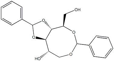 1-O,5-O:3-O,4-O-Dibenzylidene-D-glucitol Struktur