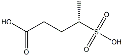 [S,(-)]-4-Sulfovaleric acid Struktur