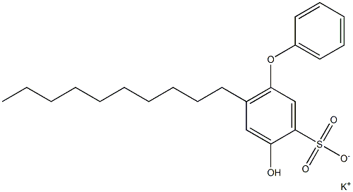 4-Hydroxy-6-decyl[oxybisbenzene]-3-sulfonic acid potassium salt Struktur