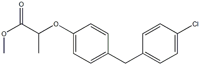 2-[4-(4-Chlorobenzyl)phenoxy]propionic acid methyl ester Struktur