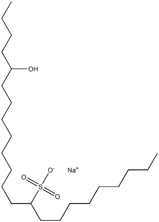 19-Hydroxytricosane-10-sulfonic acid sodium salt Struktur