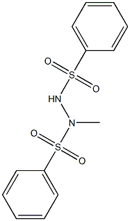 1-Methyl-1,2-bis(phenylsulfonyl)hydrazine Struktur