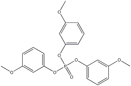 Phosphoric acid=tris(m-methoxyphenyl) ester Struktur