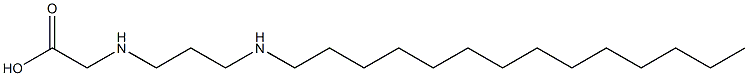 N-[3-(Tetradecylamino)propyl]aminoacetic acid Struktur