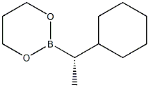 2-[(S)-1-Cyclohexylethyl]-1,3,2-dioxaborinane Struktur