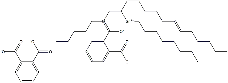 Bis[phthalic acid 1-(6-dodecenyl)]dioctyltin(IV) salt Struktur