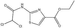 2-(Dichloroacetylamino)thiazole-4-carboxylic acid ethyl ester Struktur