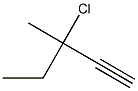 3-Chloro-3-methyl-1-pentyne Struktur