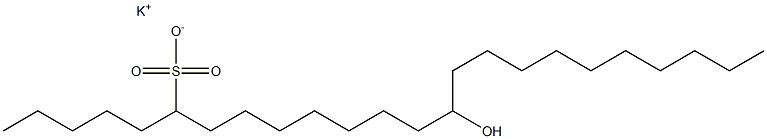 14-Hydroxytetracosane-6-sulfonic acid potassium salt Struktur