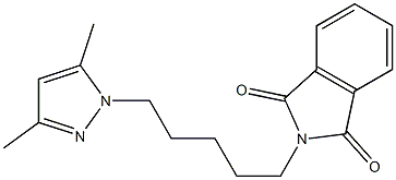 2-[5-(3,5-Dimethyl-1H-pyrazol-1-yl)pentyl]-2H-isoindole-1,3-dione Struktur