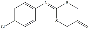 N-[[(2-Propenyl)thio](methylthio)methylene]-4-chloroaniline Struktur