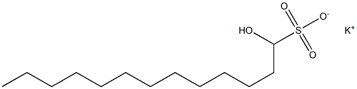 1-Hydroxytridecane-1-sulfonic acid potassium salt Struktur