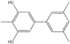 2-Methyl-5-(3,5-dimethylphenyl)benzene-1,3-diol Struktur