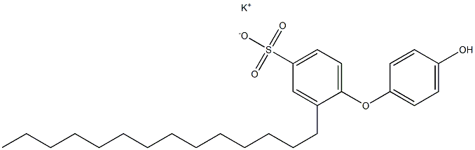 4'-Hydroxy-2-tetradecyl[oxybisbenzene]-4-sulfonic acid potassium salt Struktur